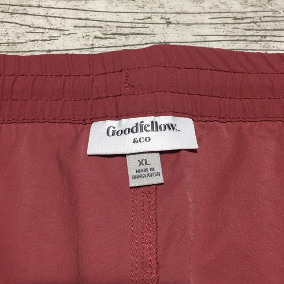 Goodfellow Tech Shorts Men’s XL Red (Inseam 8.5) Drawstring Casual - Picture 9 of 9